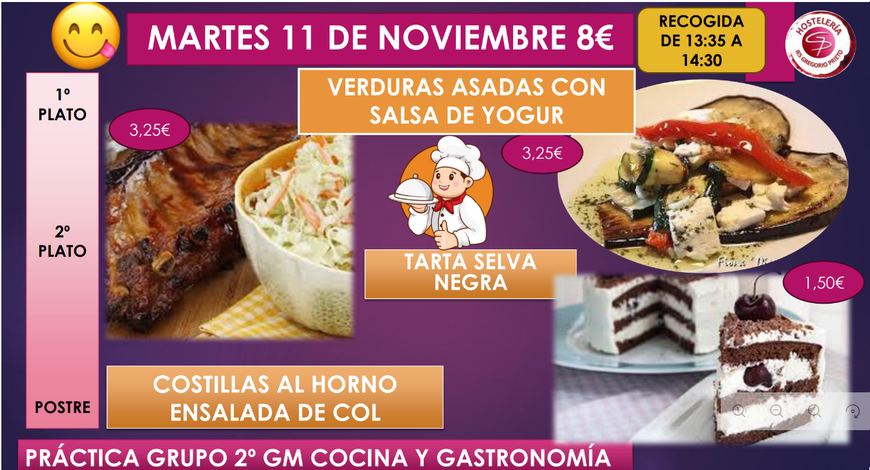 Menu 11 de Noviembre del 2025